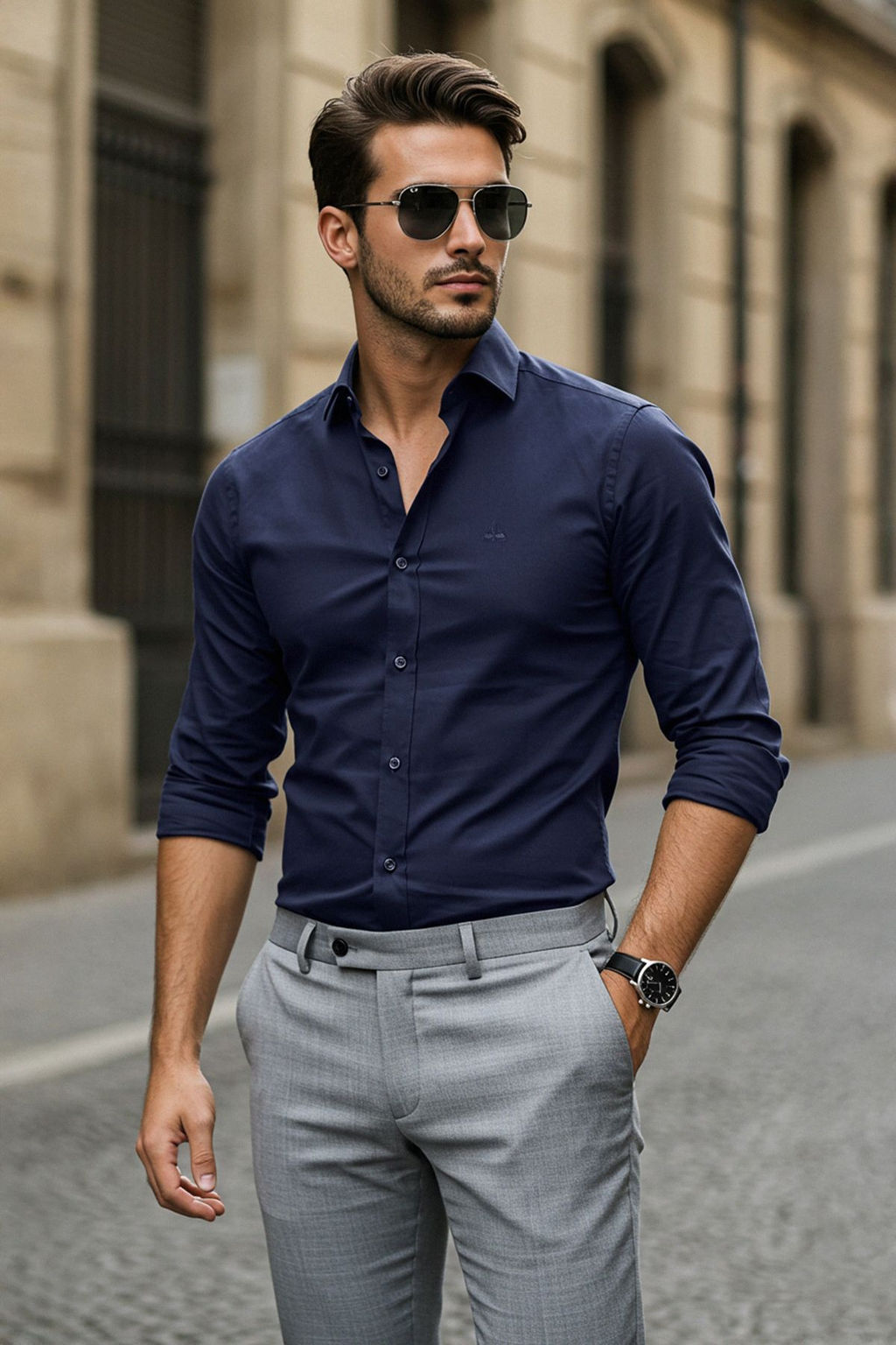 TRENDYOL MAN Gri Regular Nak?sl? Kolay Utulenebilir Smart Oxford Gomlek TMNAW24GO00089 - Trendyolmilla фото 20