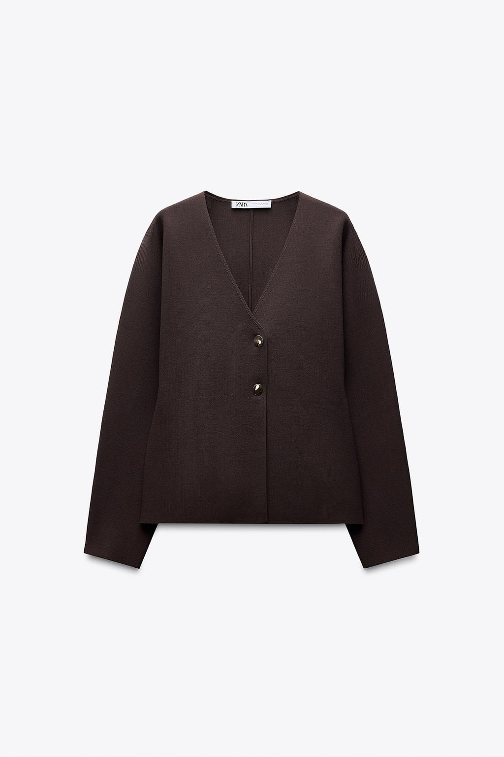 KNIT WRAP CARDIGAN - Zara фото 5