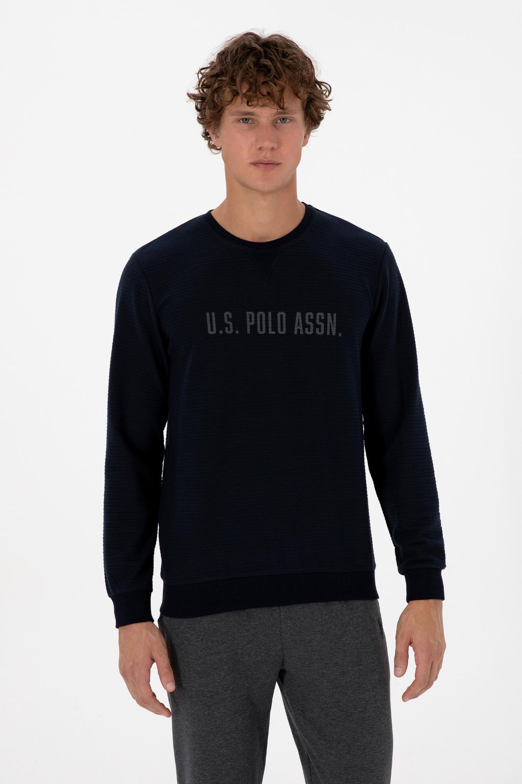Erkek Lacivert Pijama Tak_m_ Sepette S_rpriz _ndirim - U.s. polo assn фото 3