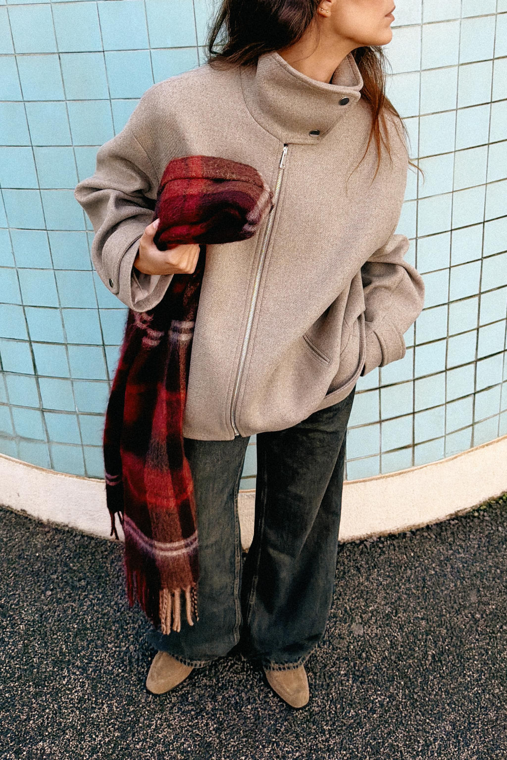 JACQUARD CHECK SCARF - Zara фото 2