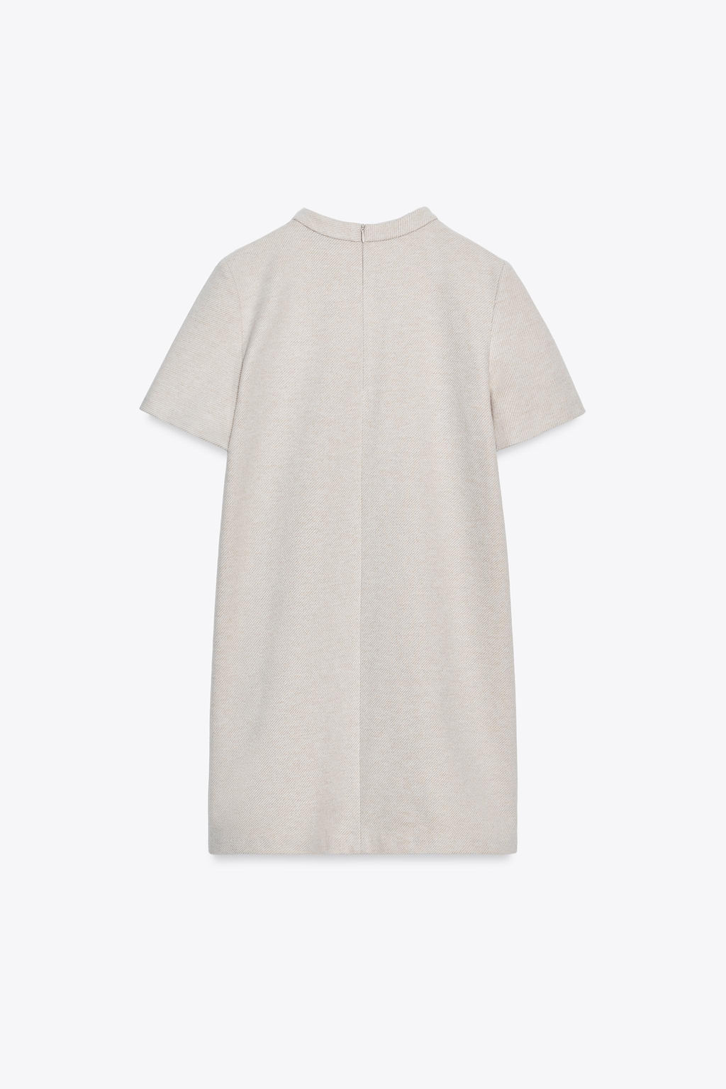 JEWEL APPLIQU_ HERRINGBONE DRESS - Zara фото 5