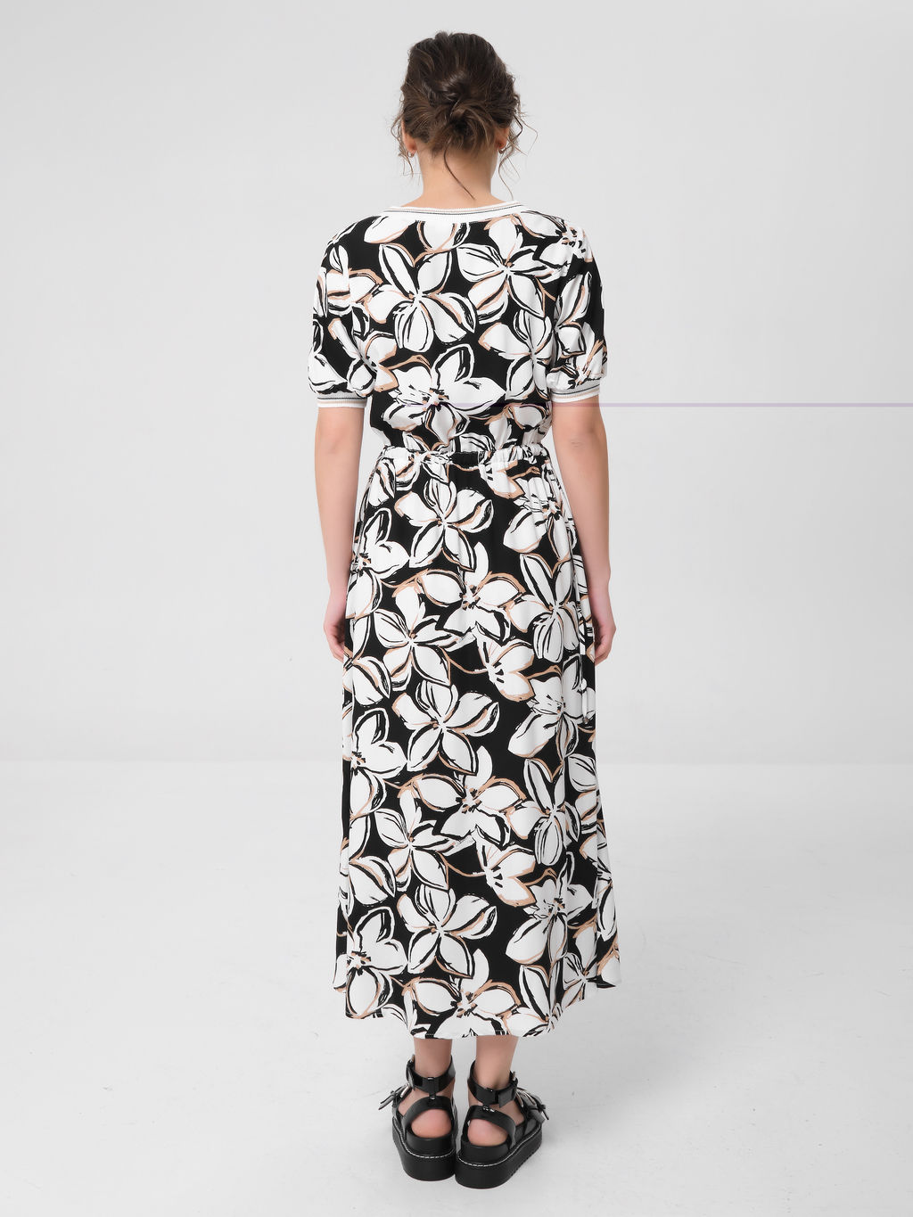 Платье из вискозы с принтом - Stilla фото 4