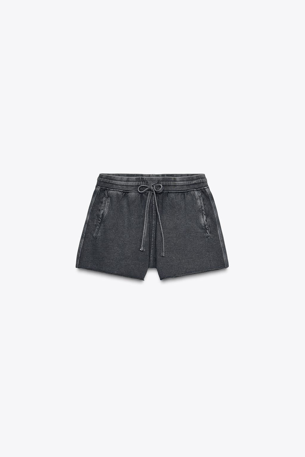 FADED-EFFECT FLEECE SHORTS - Zara фото 23