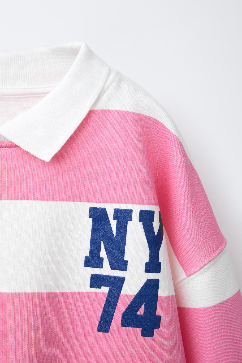 STRIPED POLO NECK SWEATSHIRT - Zara фото 3