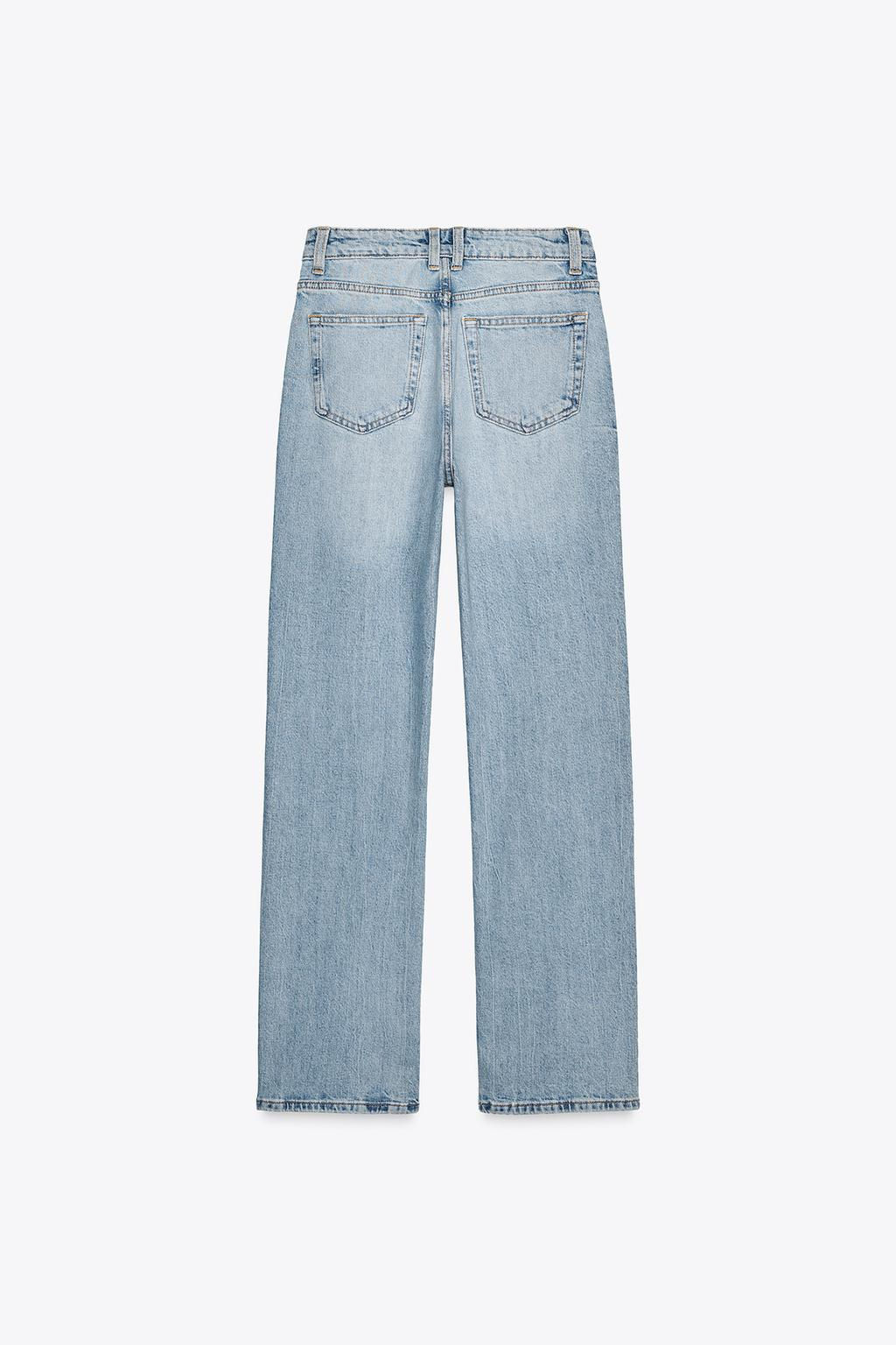 TRF STRAIGHT HIGH-WAIST JEANS - Zara фото 4