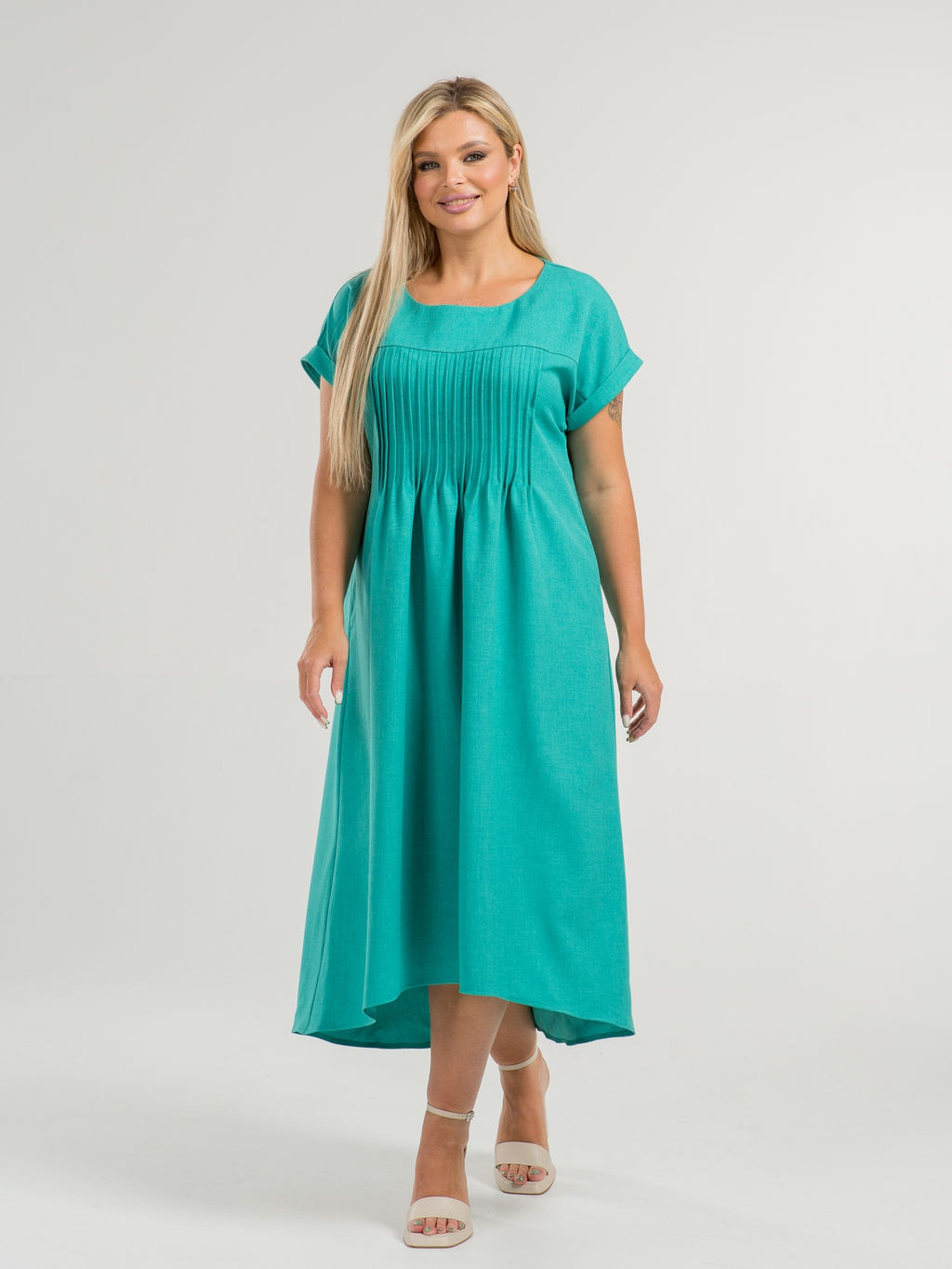 Платье 1335 зеленый - Novita фото 4