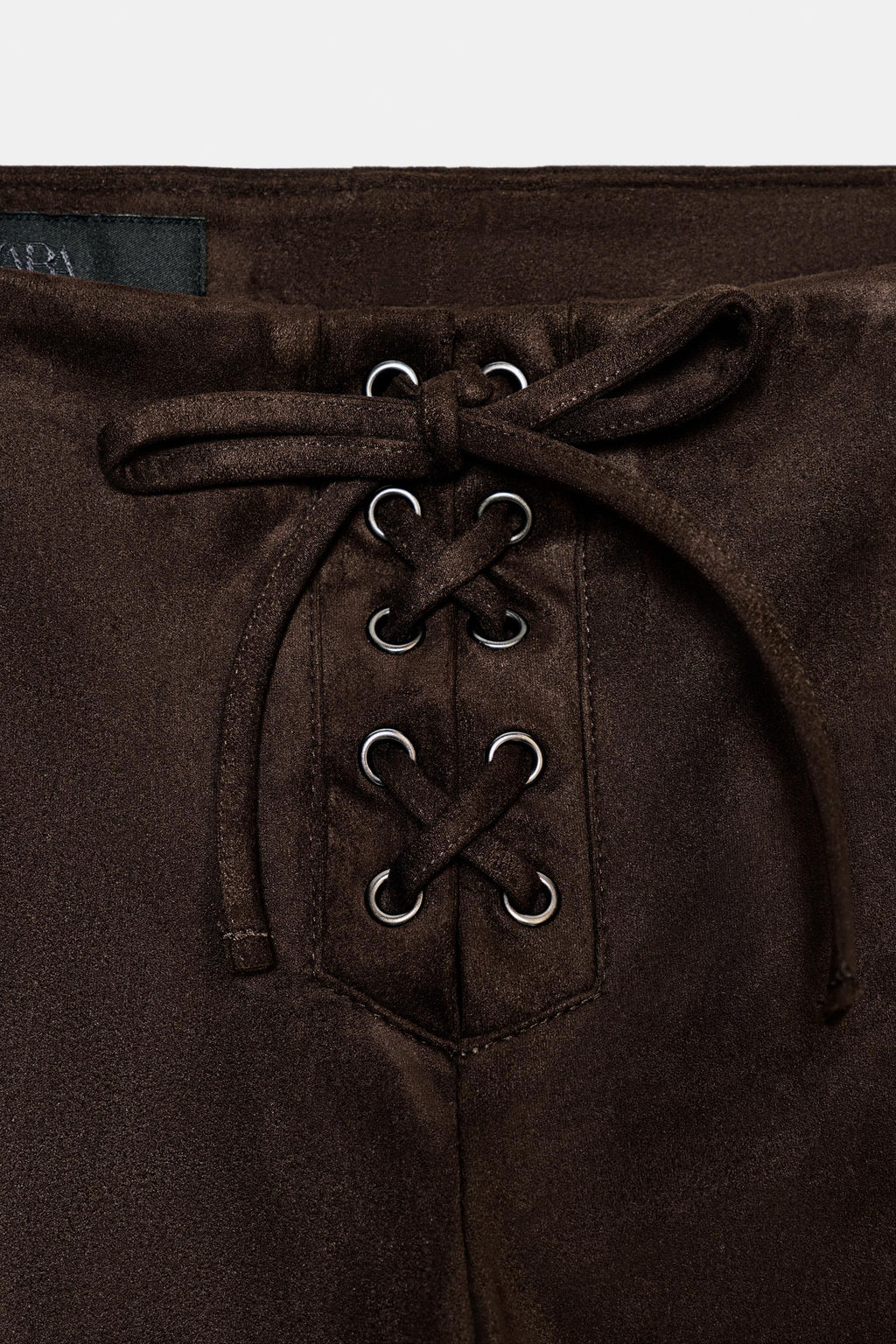 FLARE TROUSERS WITH TIE DETAIL