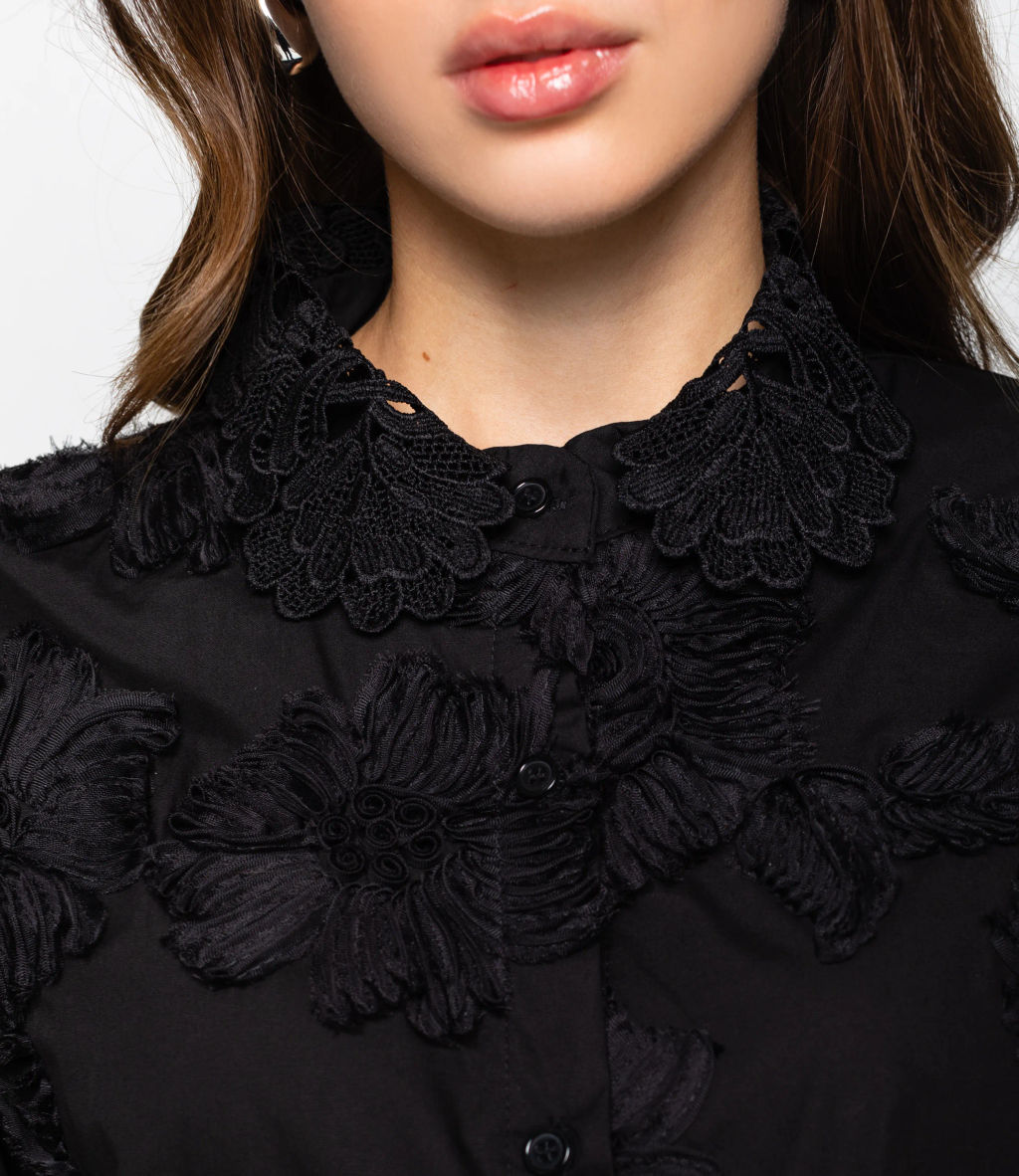 Блуза #КТ3018 (1), чёрный