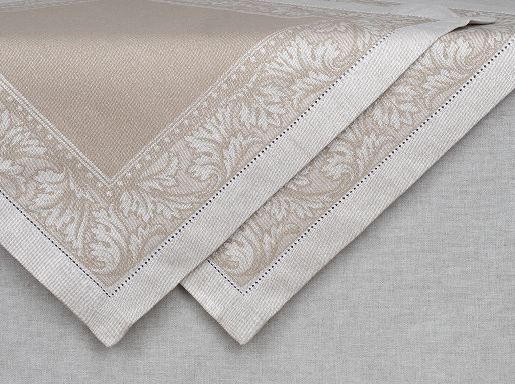 01с-44ЯК Салфетка 45*45 "Пируэт" цв. бежевый (по 6 шт