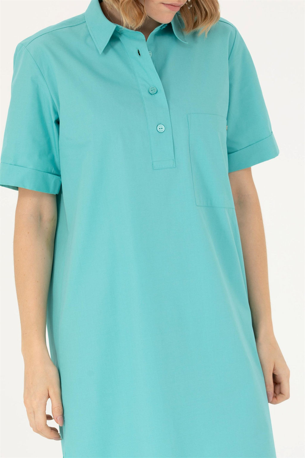 Женское мятное тканое платье - U.s. polo assn фото 6