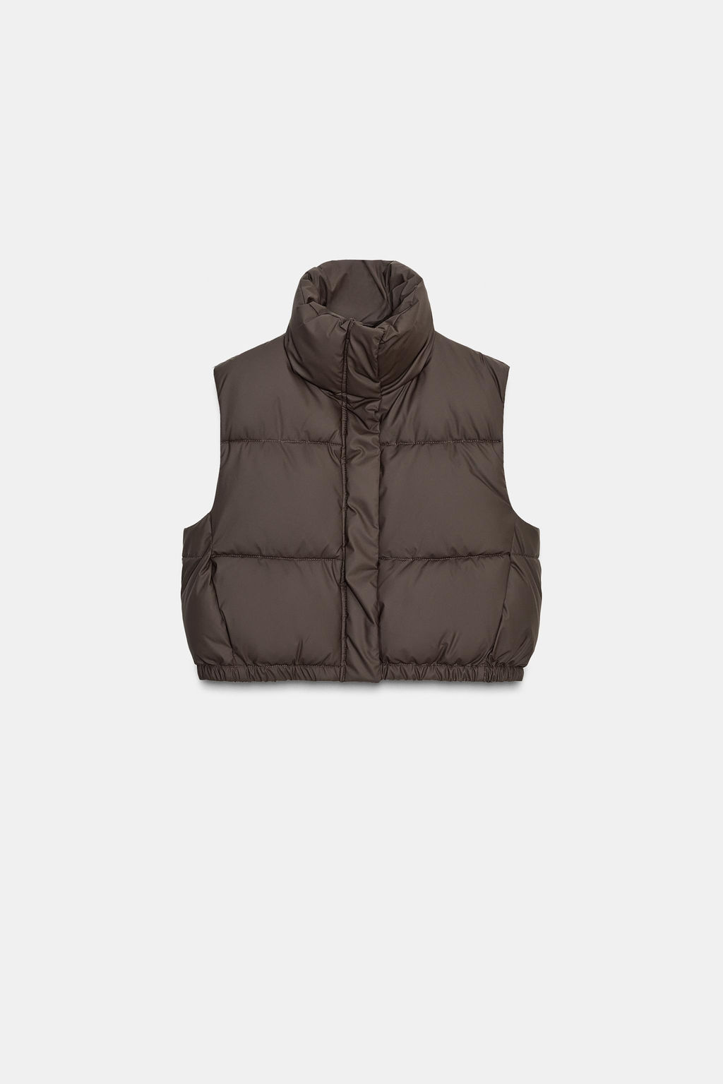 RUBBERISED PADDED GILET - Zara фото 6