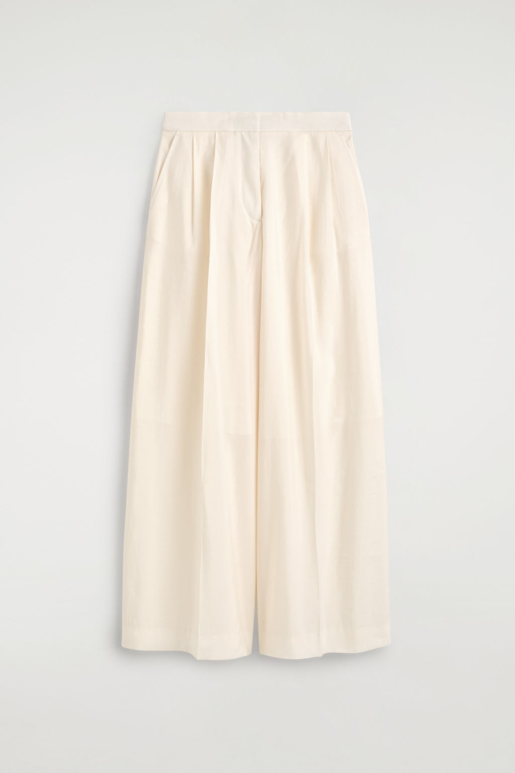PANTAL?N WIDE LEG DE MODAL PINZAS