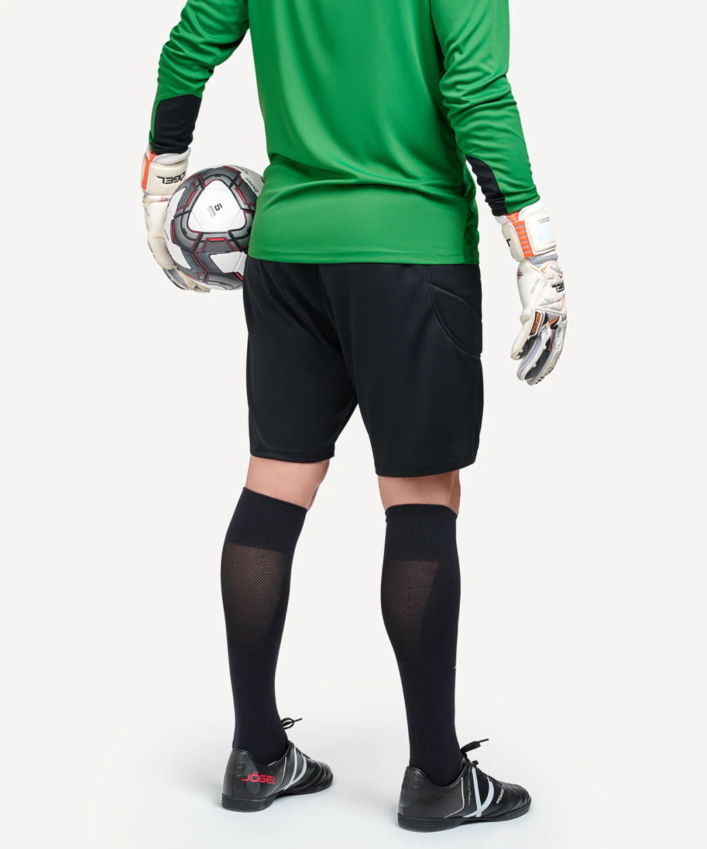 Шорты вратарские JOGEL CAMP GK Short, черный/белый  фото 6