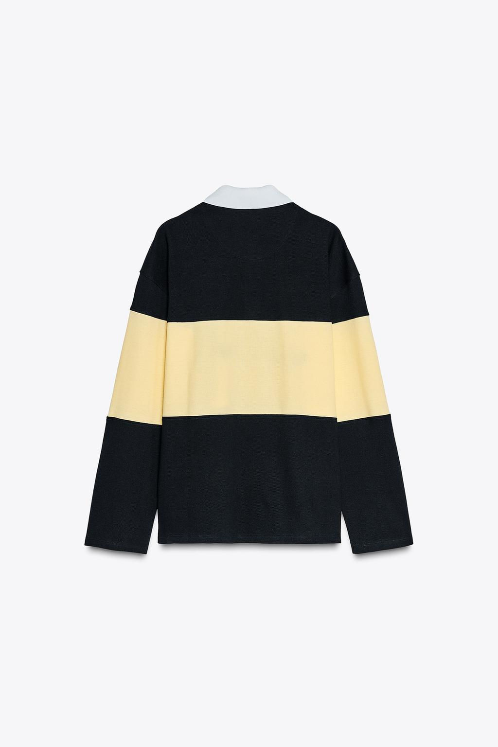 OVERSIZED POLO SHIRT WITH SLOGAN - Zara фото 2