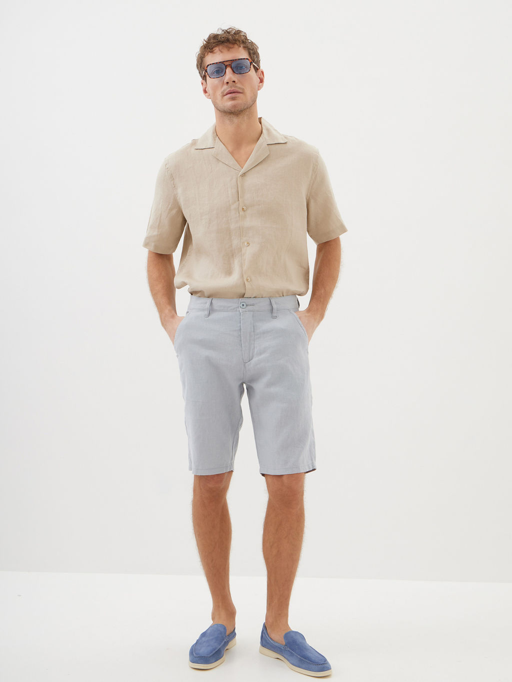 Мужские Льняные Шорты - Mossmore фото 19