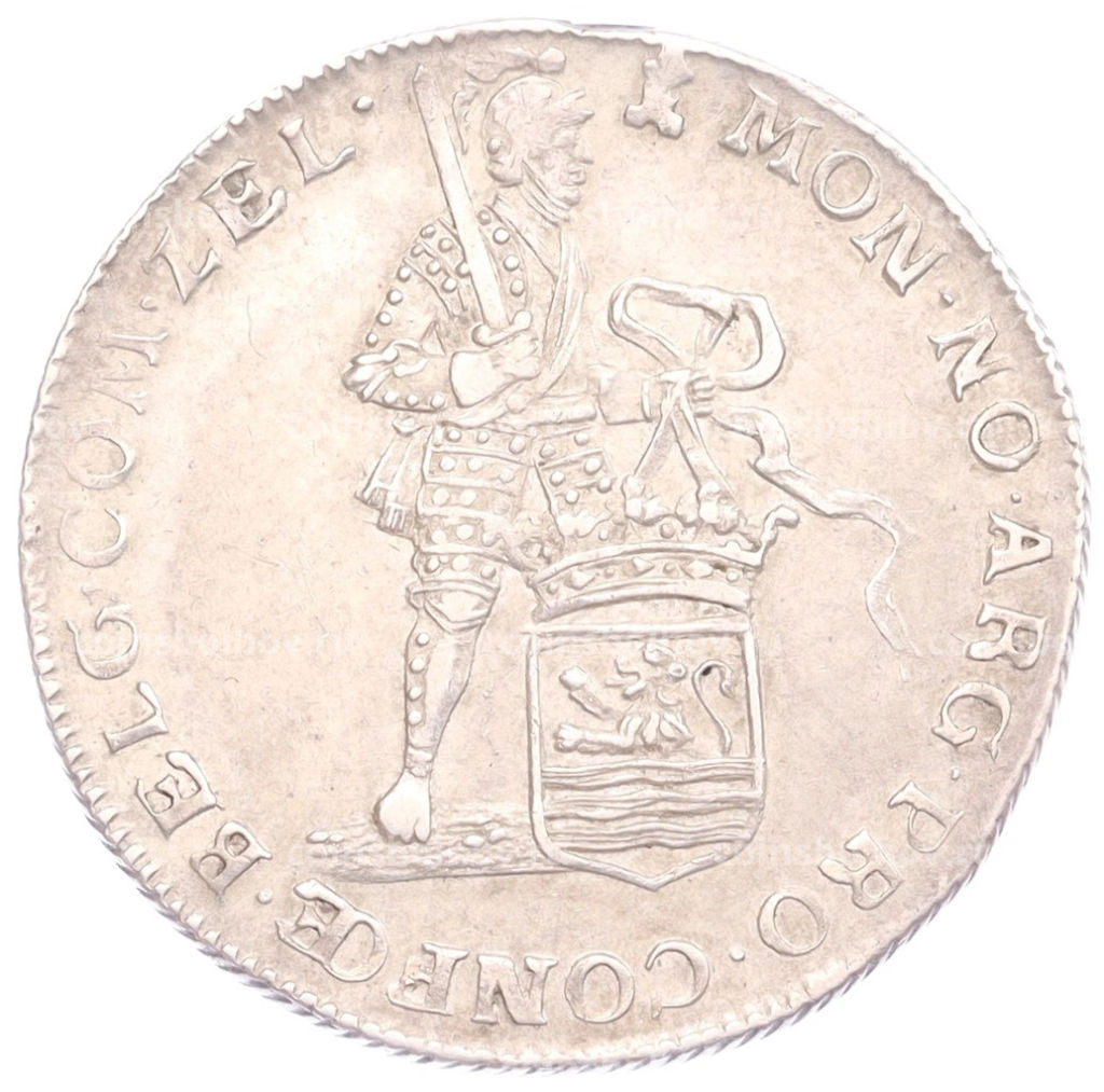 1/4 серебряного дуката 1762 года Голландская республика провинция Зеландия