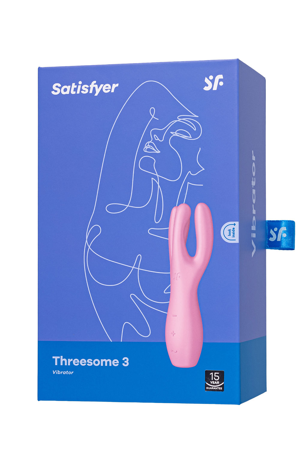 Вибростимулятор Satisfyer Threesome 3, силикон, розовый, 14 см  фото 6