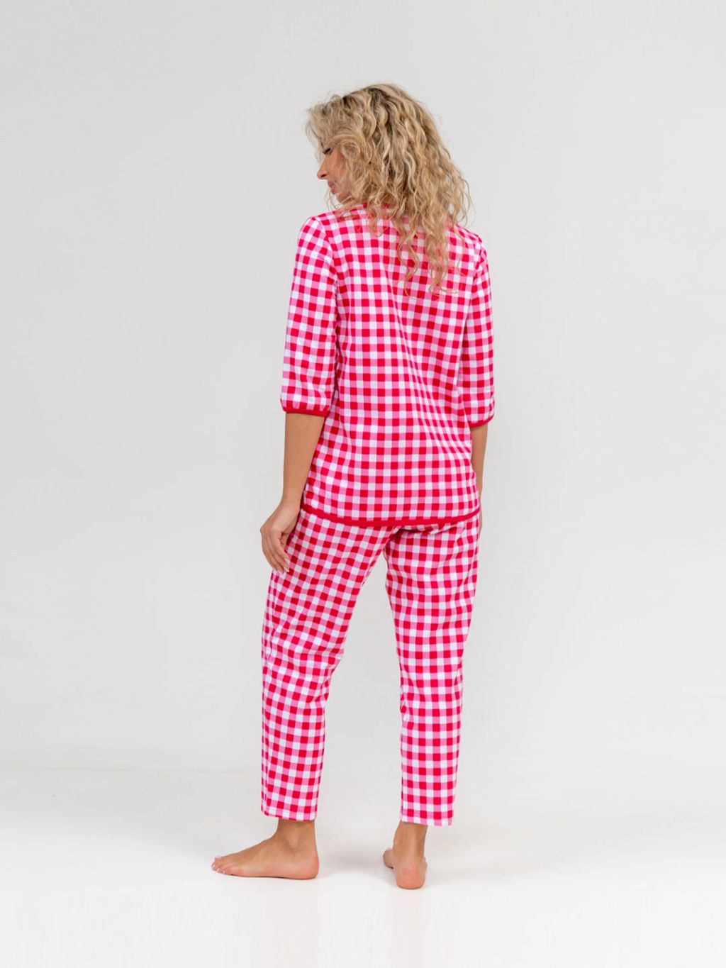 Костюм женский, цвет белый розовый