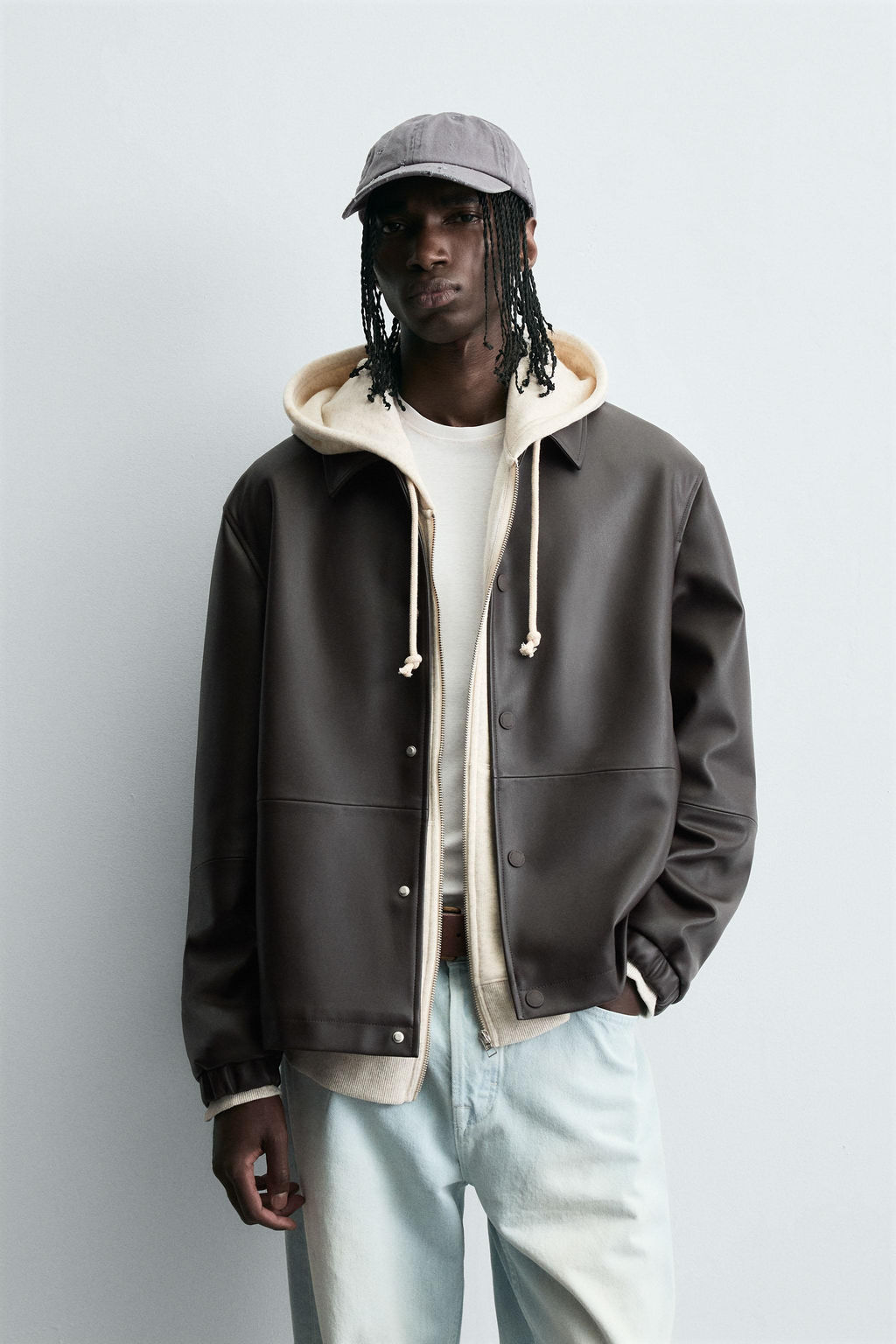 FAUX LEATHER JACKET
