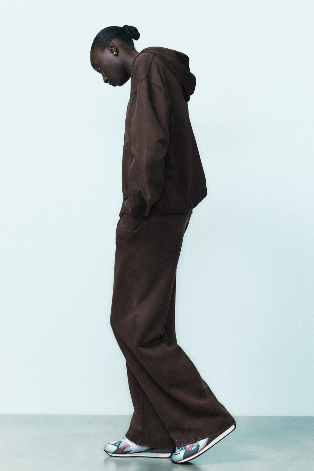STRAIGHT-LEG PLUSH TROUSERS - Zara фото 28