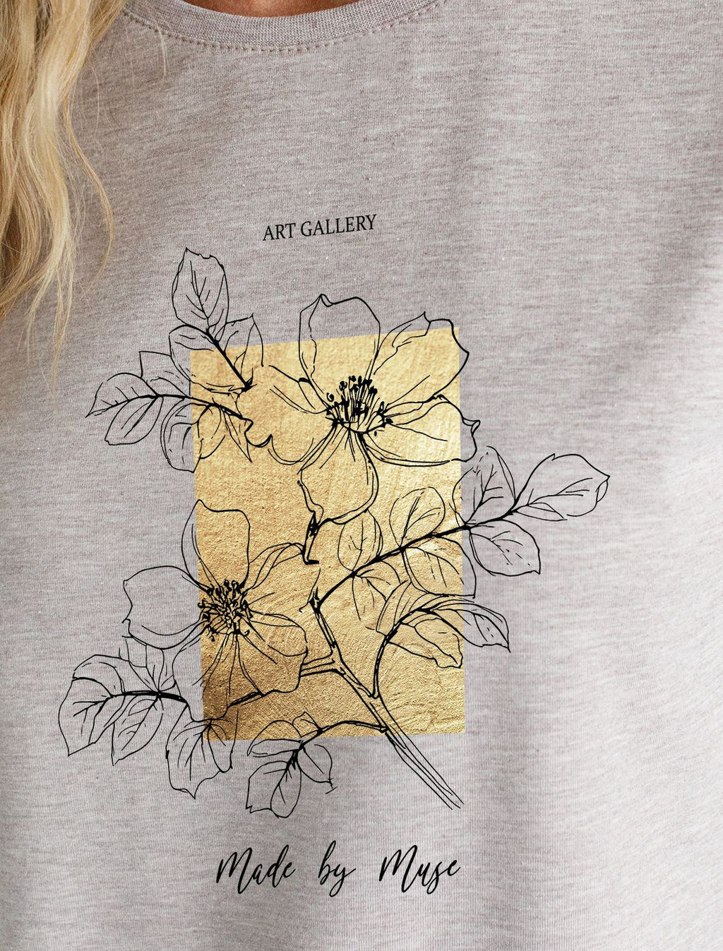 Свободная футболка с принтом из премиального хлопка с эластаном - Vilatte фото 2