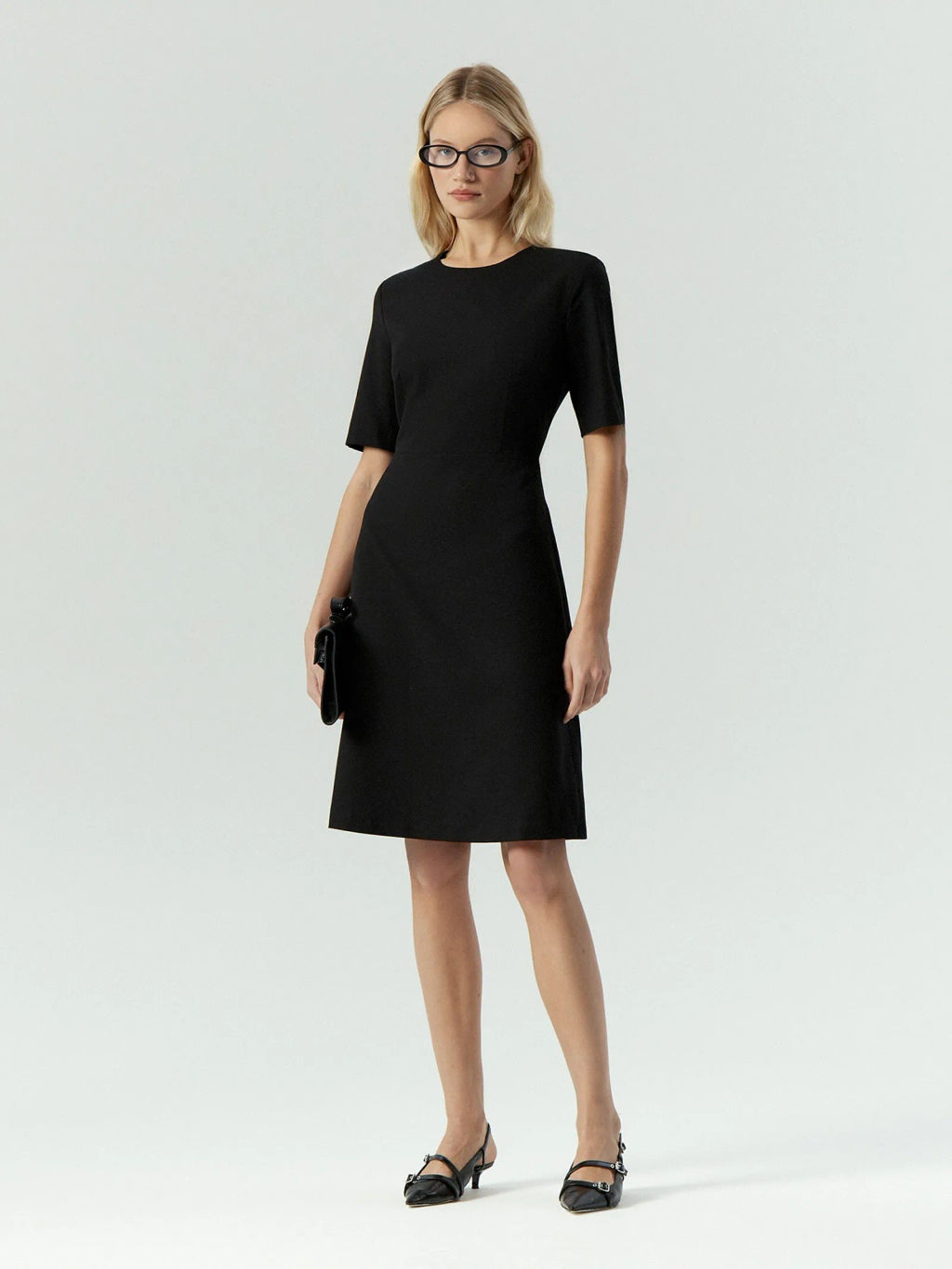 Платье миди с шерстью - Emka фото 2