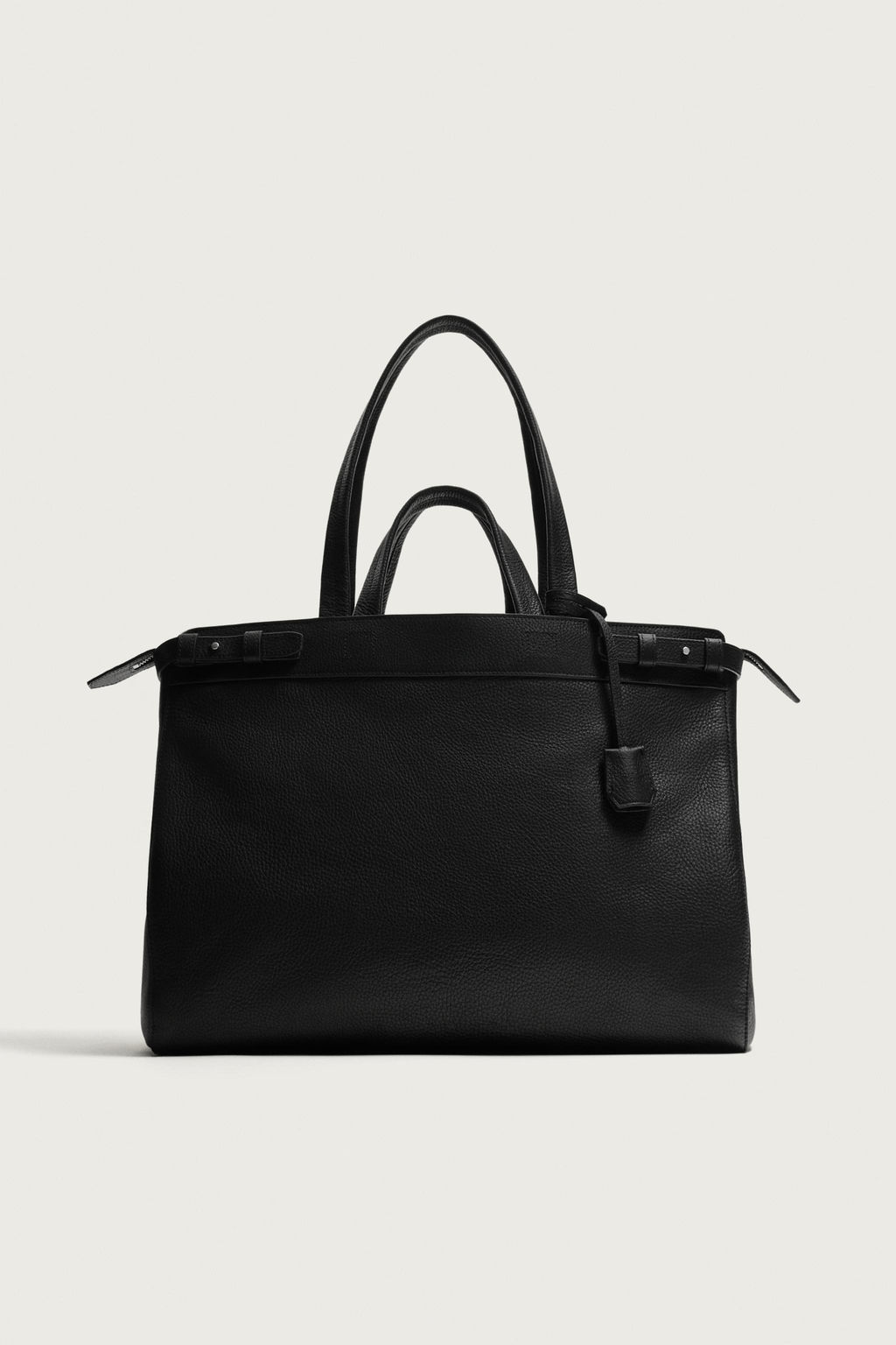 BOLSO SHOPPER PIEL / Negro - Zara фото 2