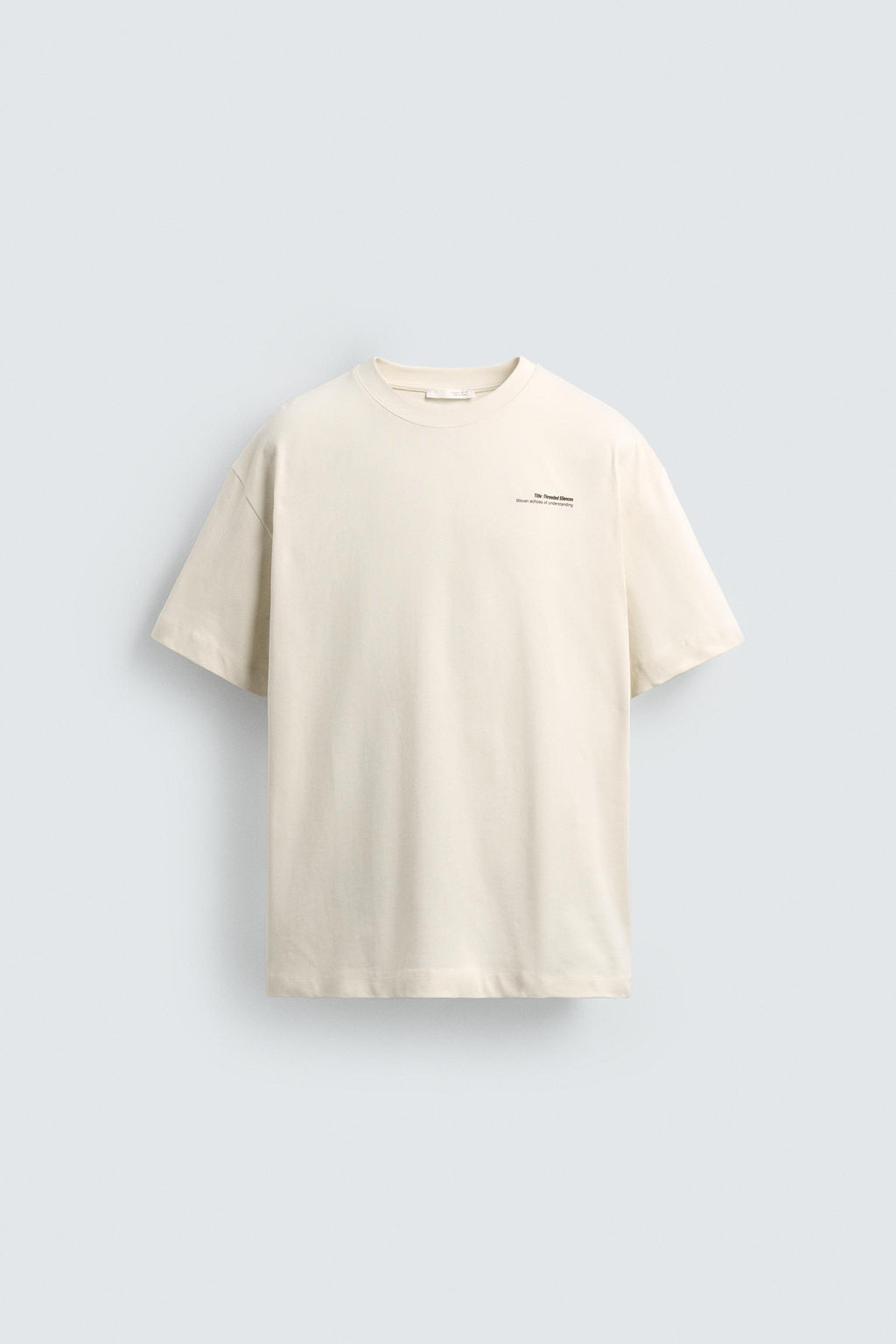CAMISETA PARCHE  ESTAMPADO CONTRASTE / Beige - Zara фото 7