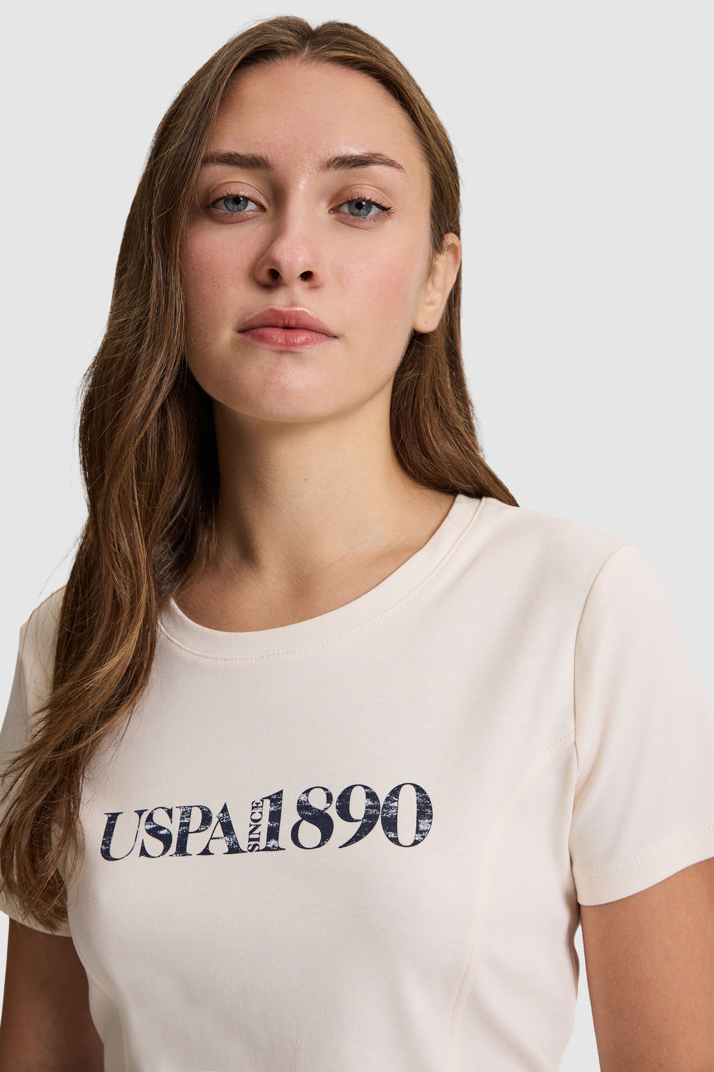 Kad_n Krem Bisiklet Yaka Ti__rt - U.s. polo assn фото 2