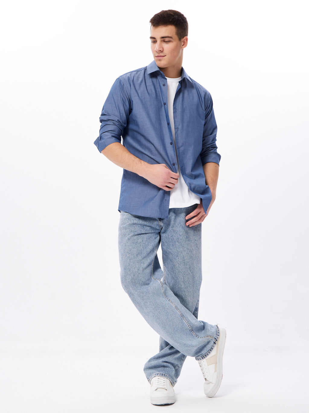 Сорочка мужская длинный рукав GREG 230/238/3086/Z/1p  фото 8