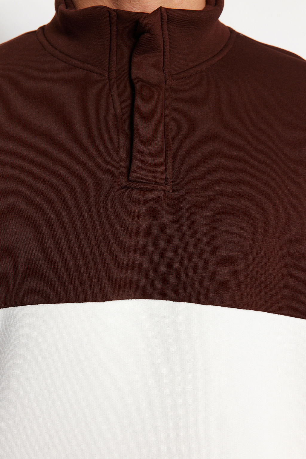 TRENDYOL MAN Siyah Oversize/Genis Kesim C?tc?tl? Renk Ici Polar Pamuklu Sweatshirt TMNAW24SW00160 - Trendyolmilla фото 12