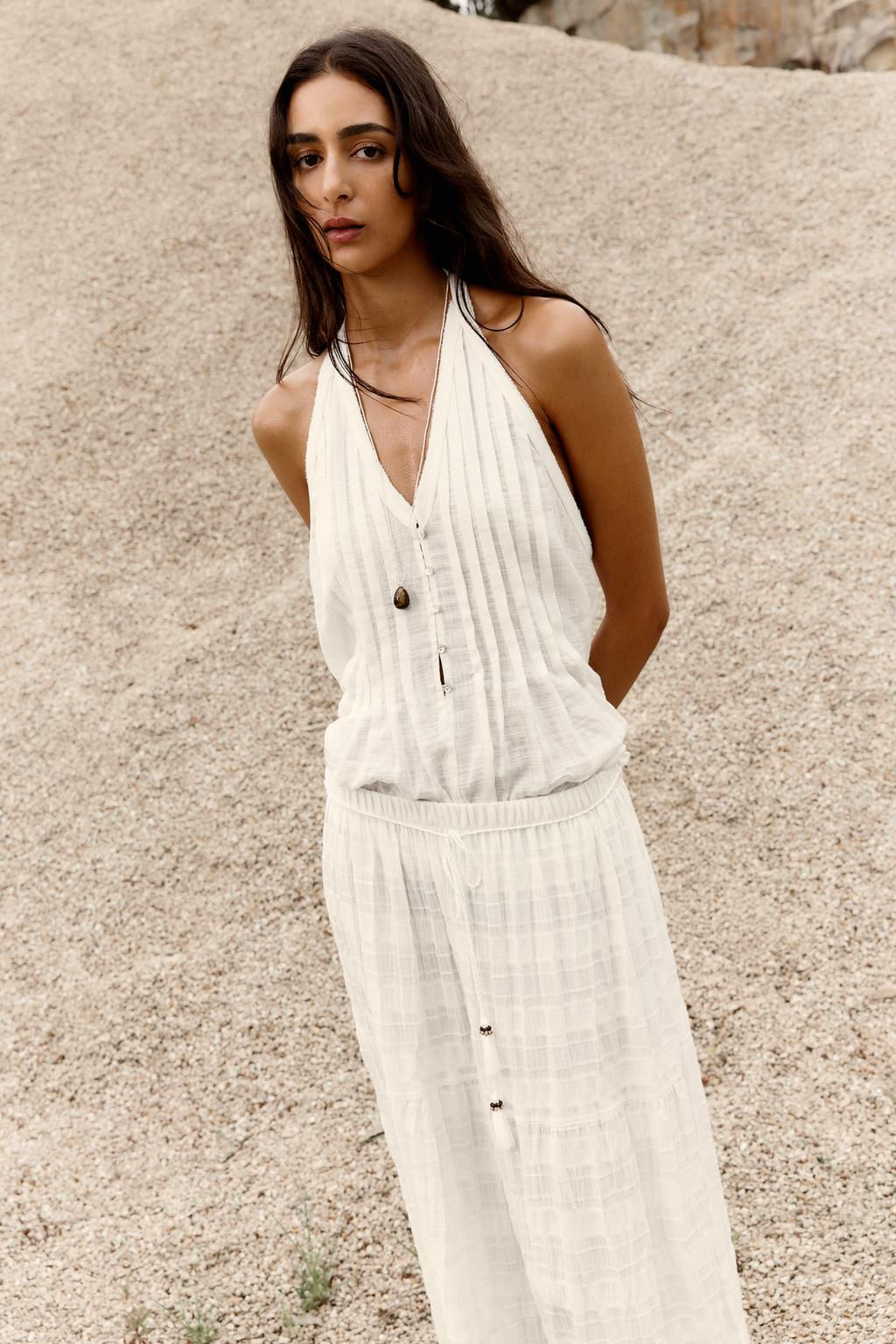 RUSTIC PANELLED SKIRT - Zara фото 4