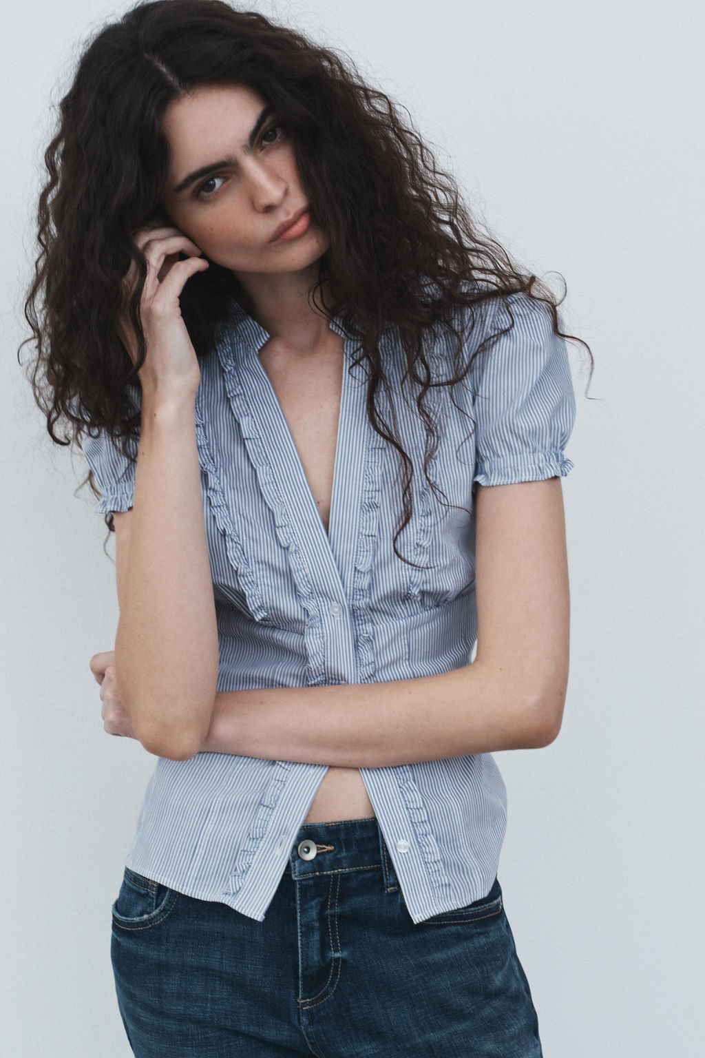TRF BOOTCUT LOW-RISE JEANS - Zara фото 2