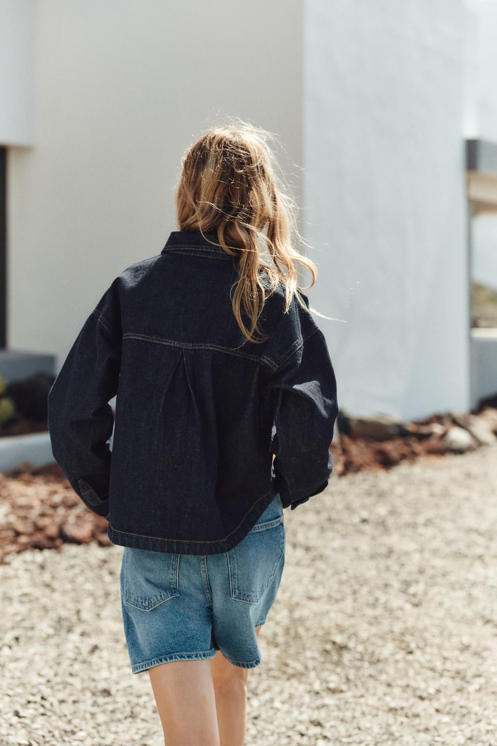 Z1975 DENIM JACKET WITH POCKETS - Zara фото 12