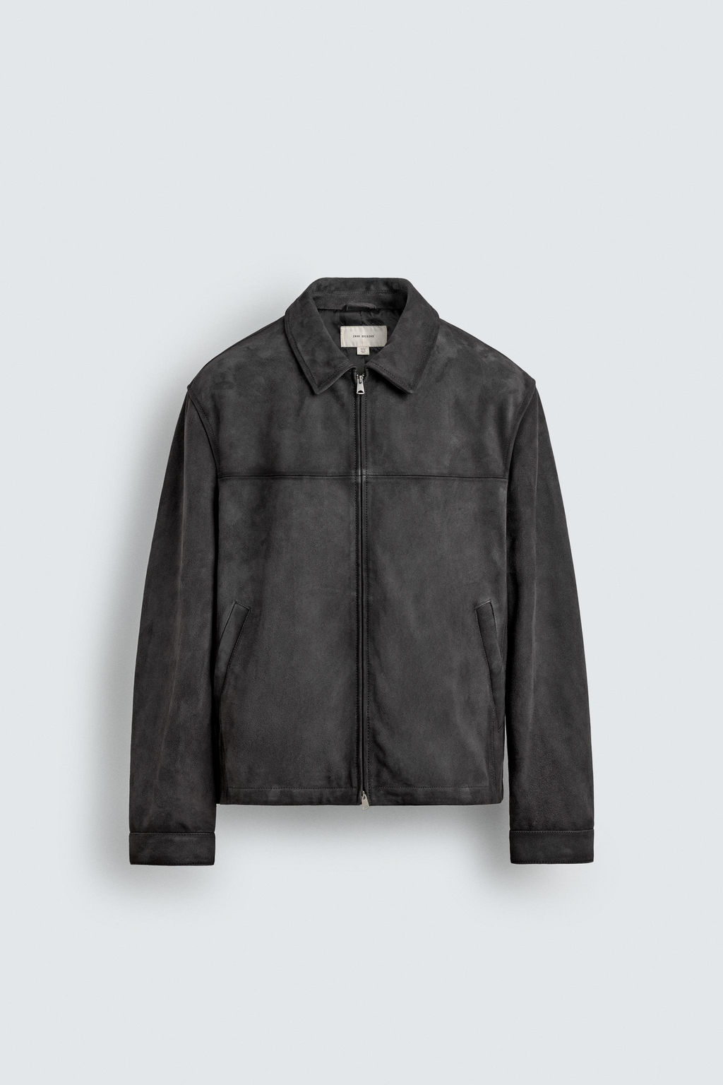 REGULAR FIT SUEDE LEATHER JACKET - Zara фото 8