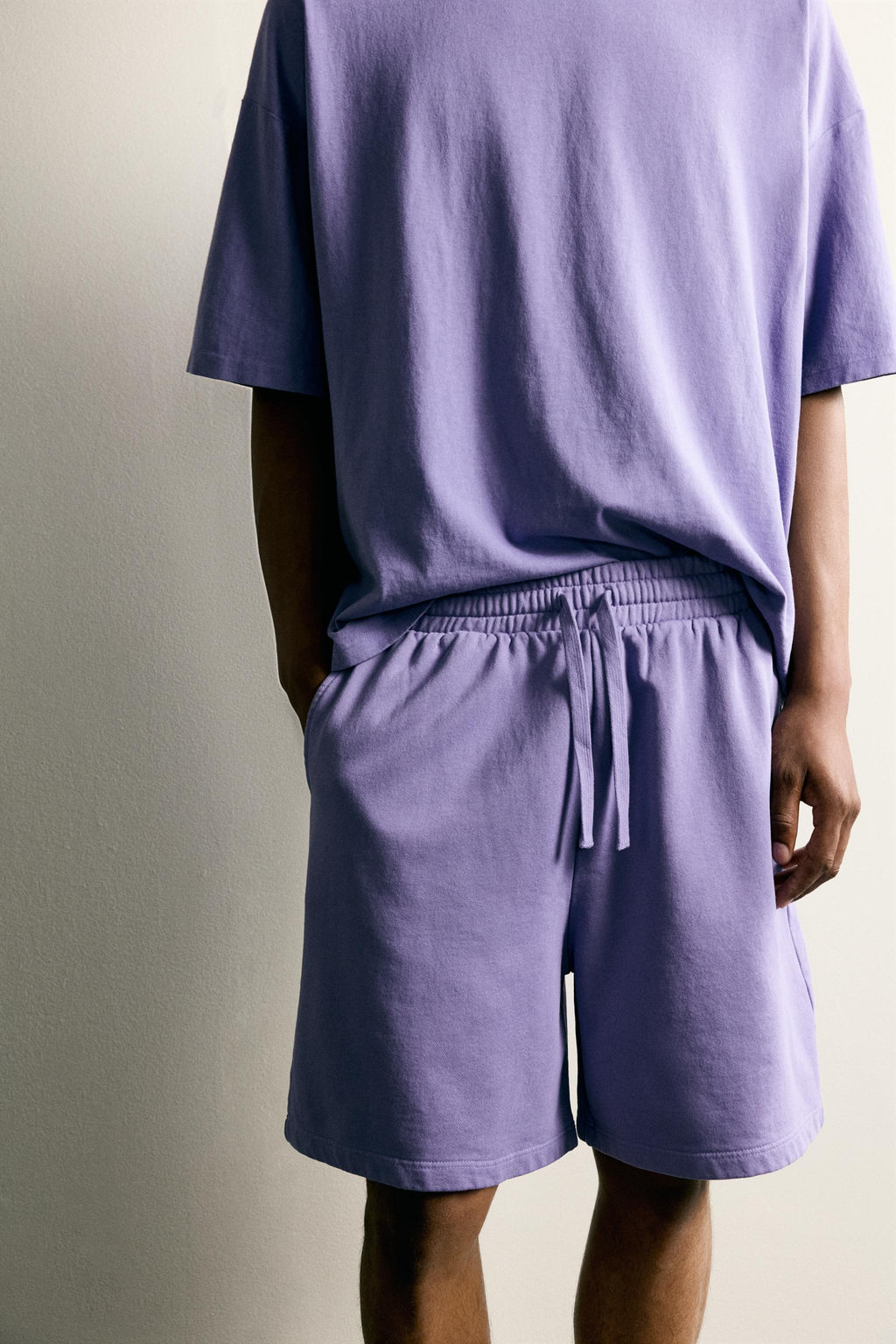 BERMUDA JOGGER B?SICA LAVADA / Morado - Zara фото 5