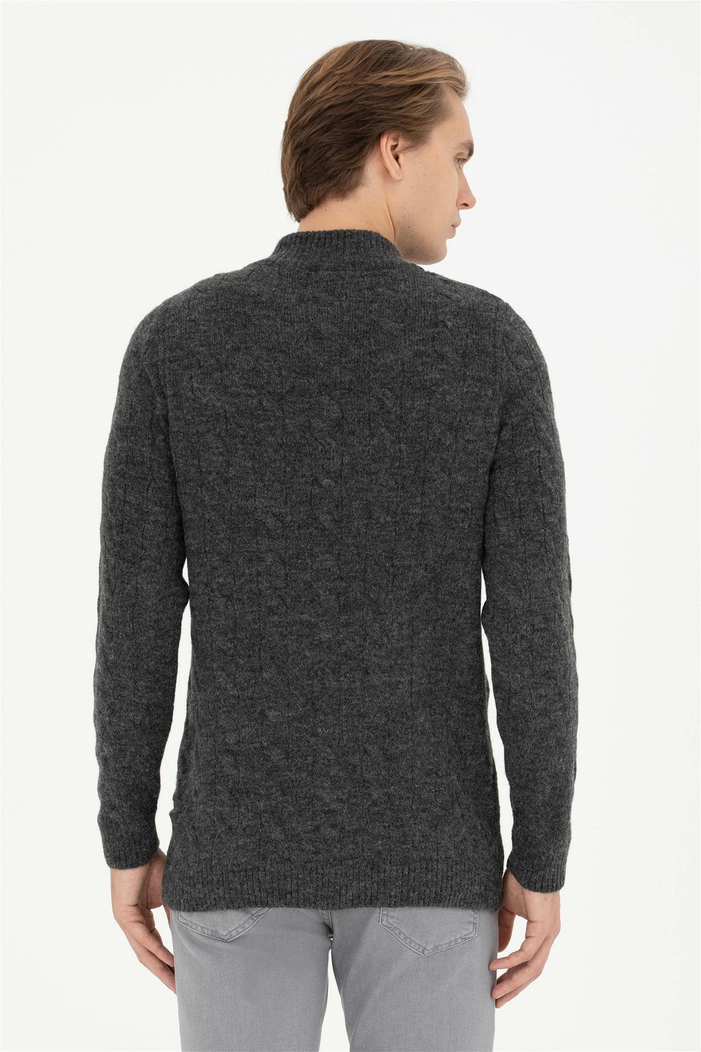 Мужской свитер антрацитового меланжа - U.s. polo assn фото 5