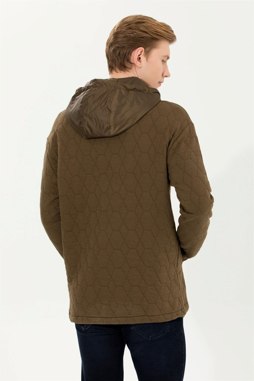 U. S. Polo Assn Мужская комфортная толстовка с капюшоном кокосового цвета - U.s. polo assn фото 11