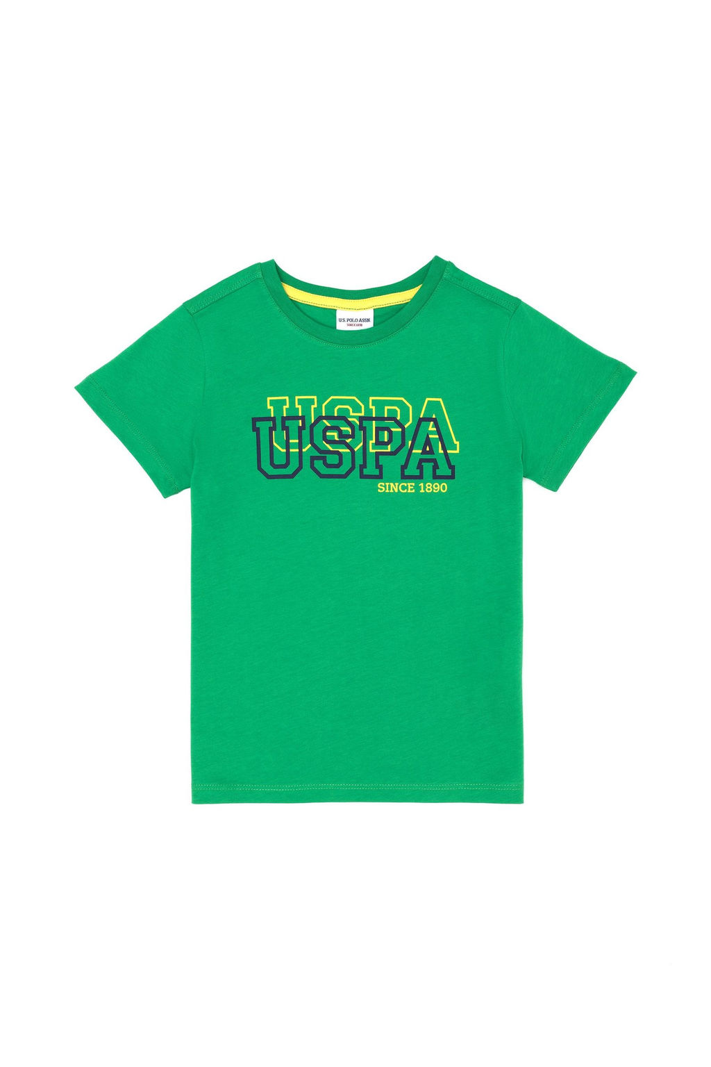 Зеленая базовая футболка для мальчика - U.s. polo assn фото 2