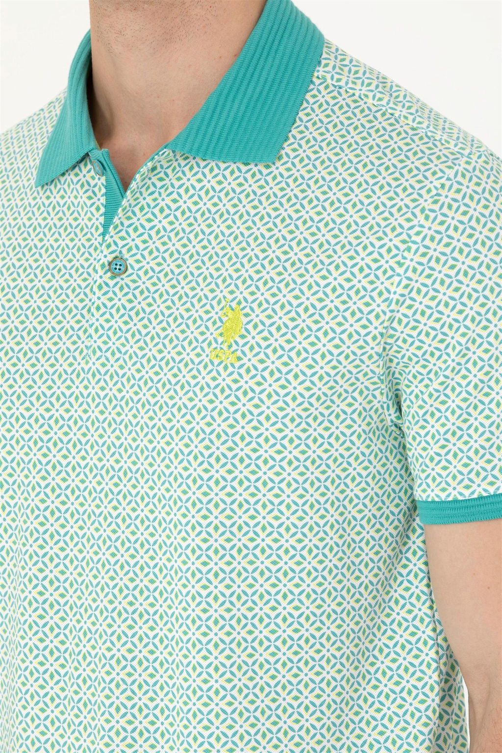 Мужская мятная футболка - U.s. polo assn фото 8