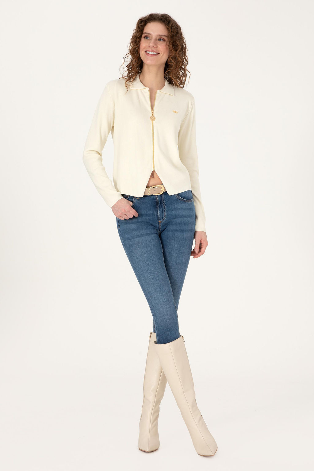 Kad_n Krem Triko H_rka - U.s. polo assn фото 4