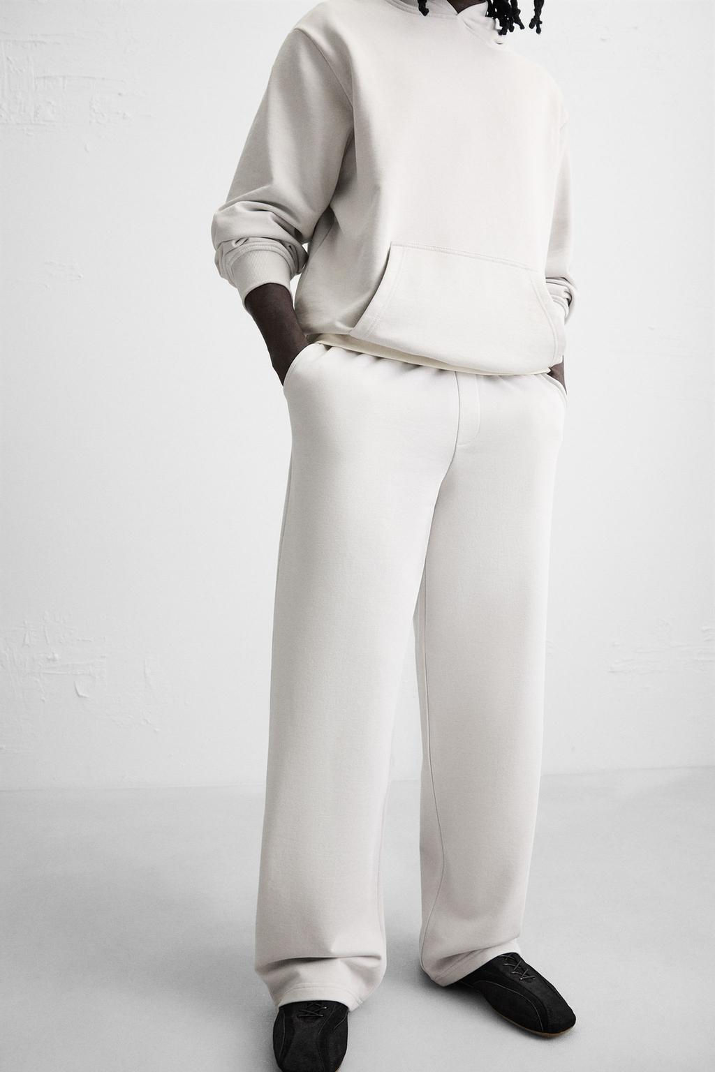 WIDE-LEG JOGGER TROUSERS - Zara фото 5