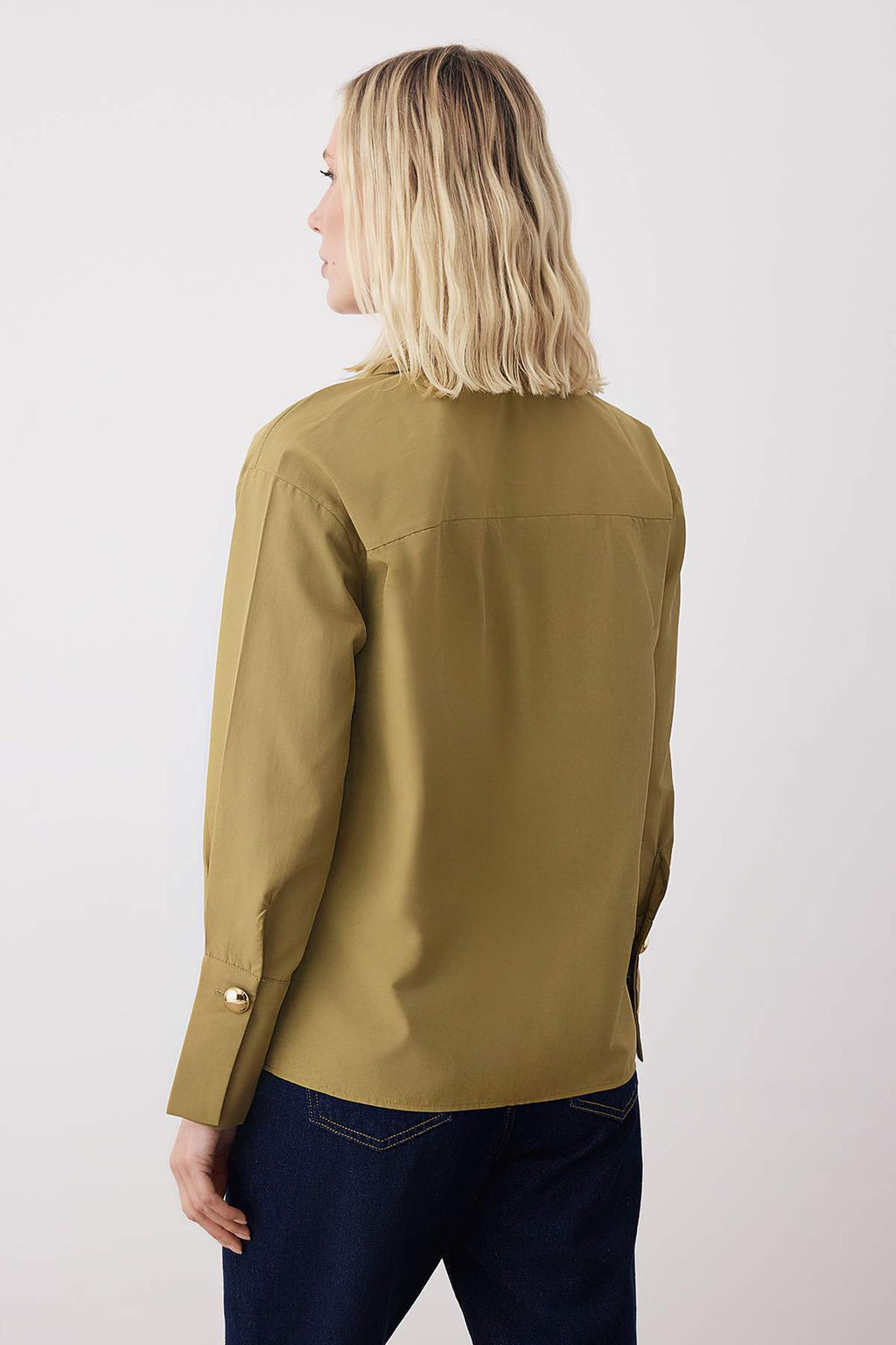 Haki Gold Toka Detayl? Gomlek TWOAW26GO00061 - Trendyolmilla фото 4