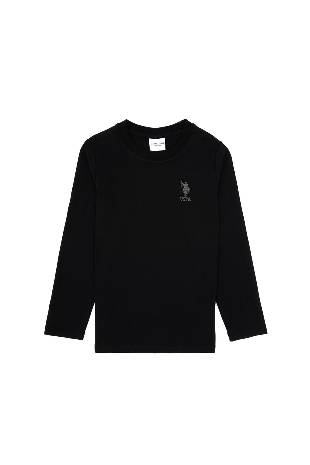 Erkek _ocuk Siyah Basic Bisiklet Yaka Sweatshirt Sepette S_rpriz _ndirim