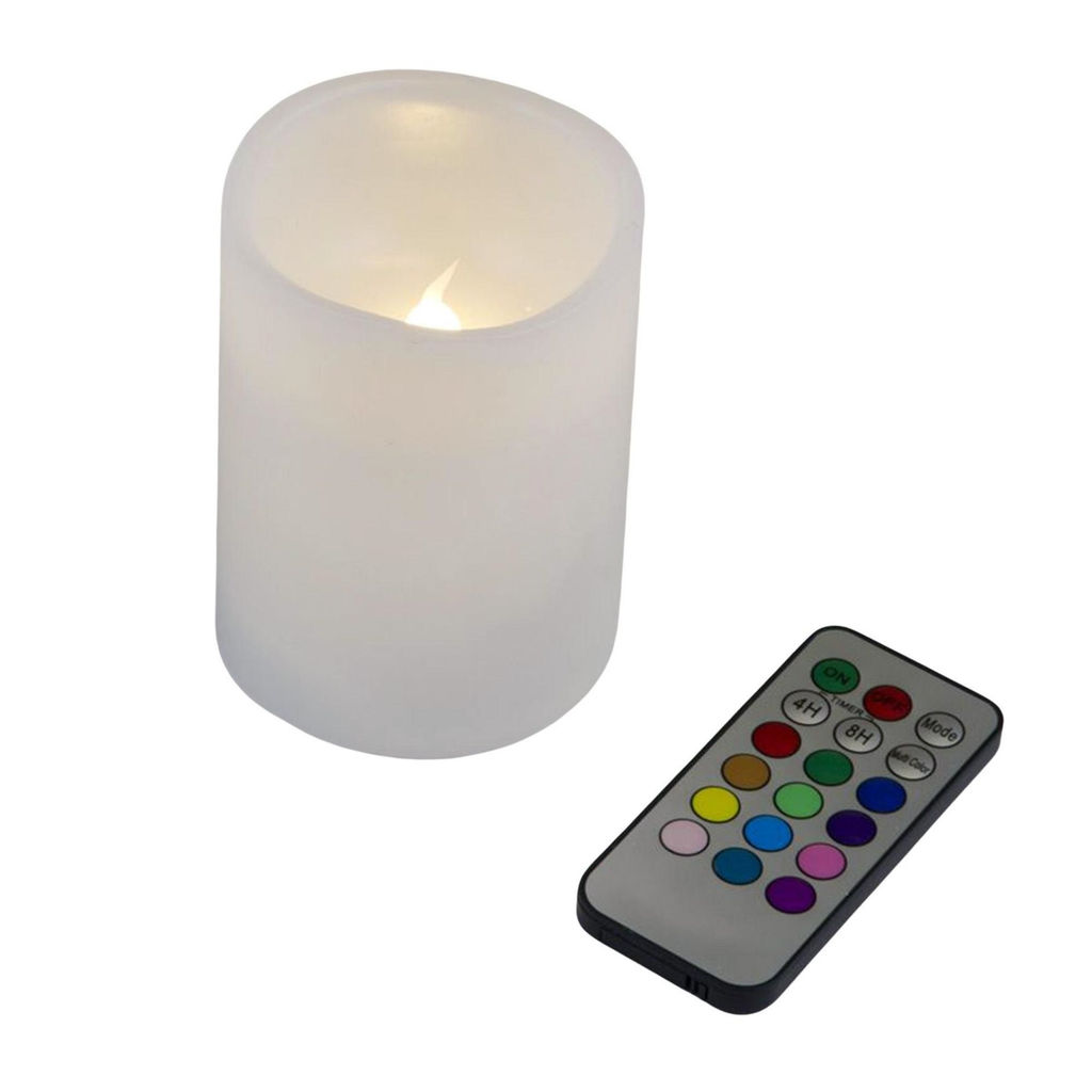 ULD-F052 RGB RC CANDLE Фигура светодиодная Свеча на батарейках 2АА (не в/к). 7,5х10 см. 1 светодиод. RGB свет. Пульт ДУ (в/к). TM Uniel - Volpe фото 2