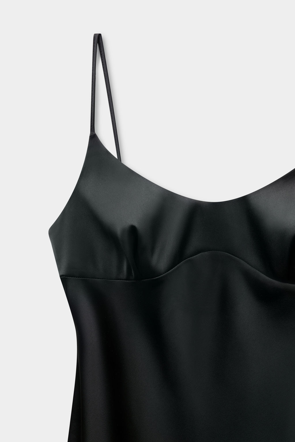 Платье-комбинация на бретелях из сатина - Mollis фото 5