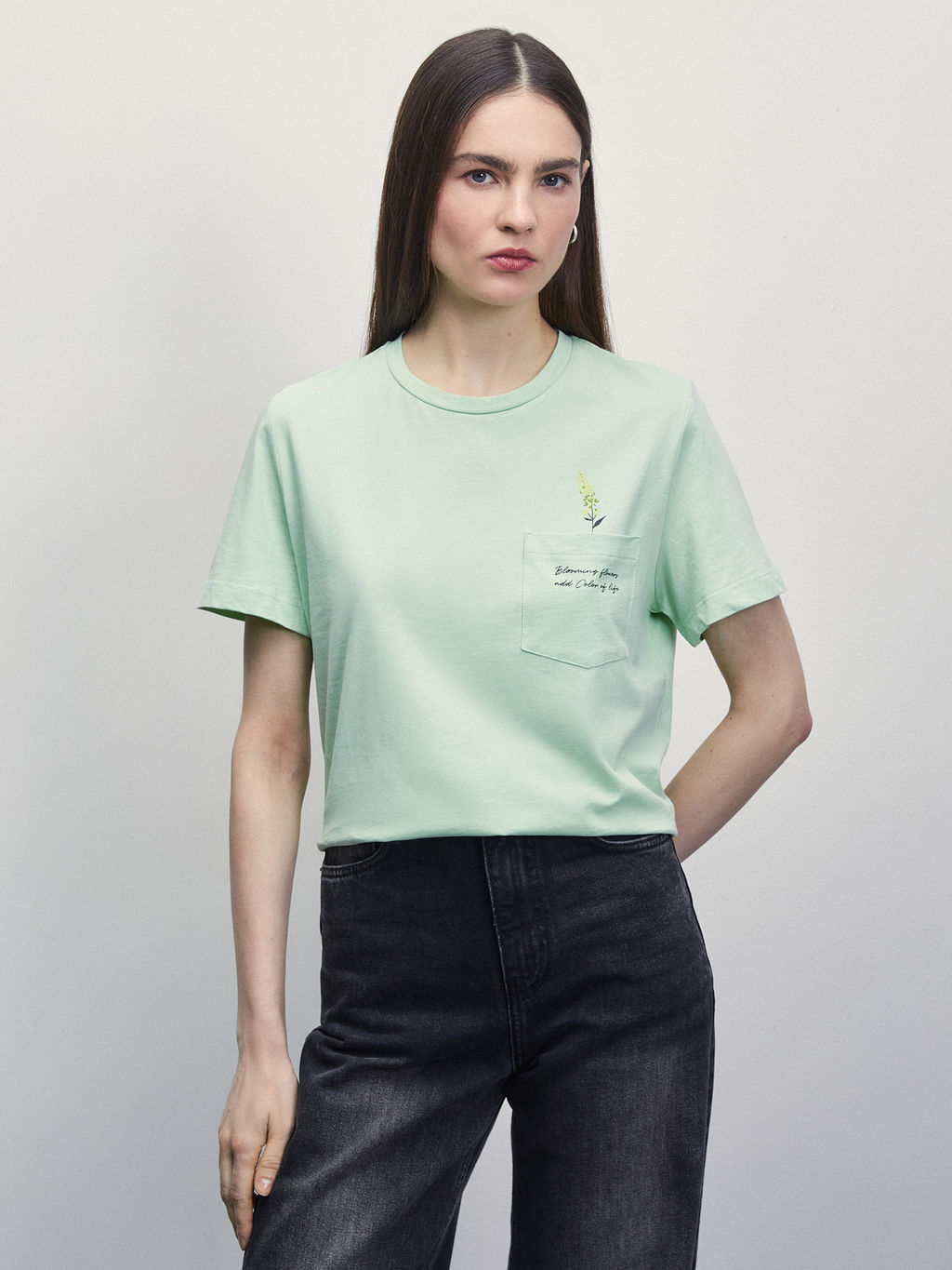 Футболка с карманом / Zarina  фото 7