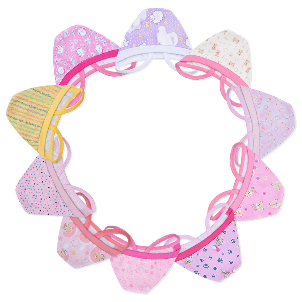 Комплект чепчиков футер 2х нитка начёс 3 шт 0059300101