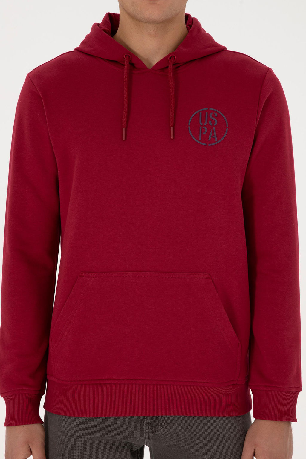 Erkek Koyu Frambuaz Sweatshirt - U.s. polo assn фото 6