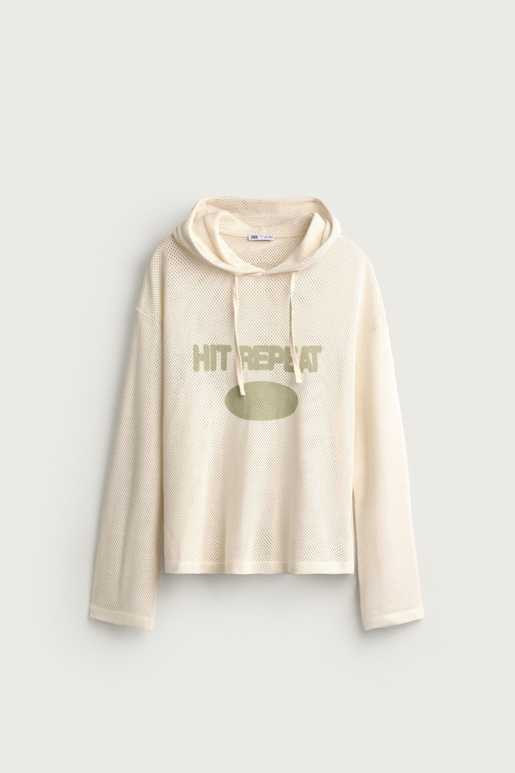 SUDADERA RELAXED FIT CAPUCHA / Crudo - Zara фото 8